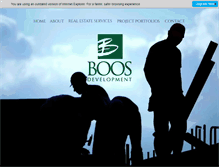 Tablet Screenshot of boosdevelopment.com